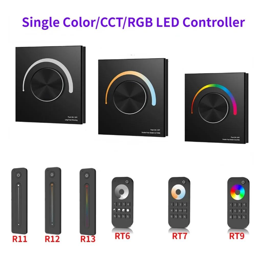  ͸ г LED  Ʈѷ, 5050 2835, ܻ, CCT, RGB Ʈ, 2.4G  , 12-24V DC
